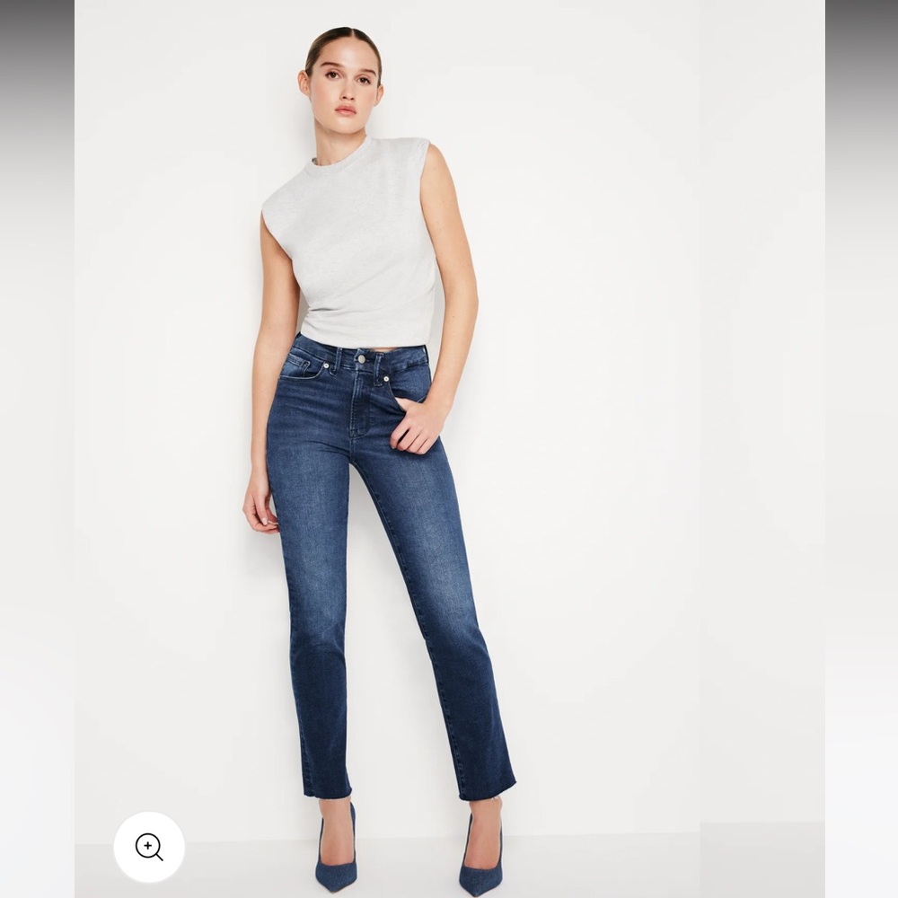 Good American Always Fits Good Classic Slim Straight Jeans | Blue822 6-12